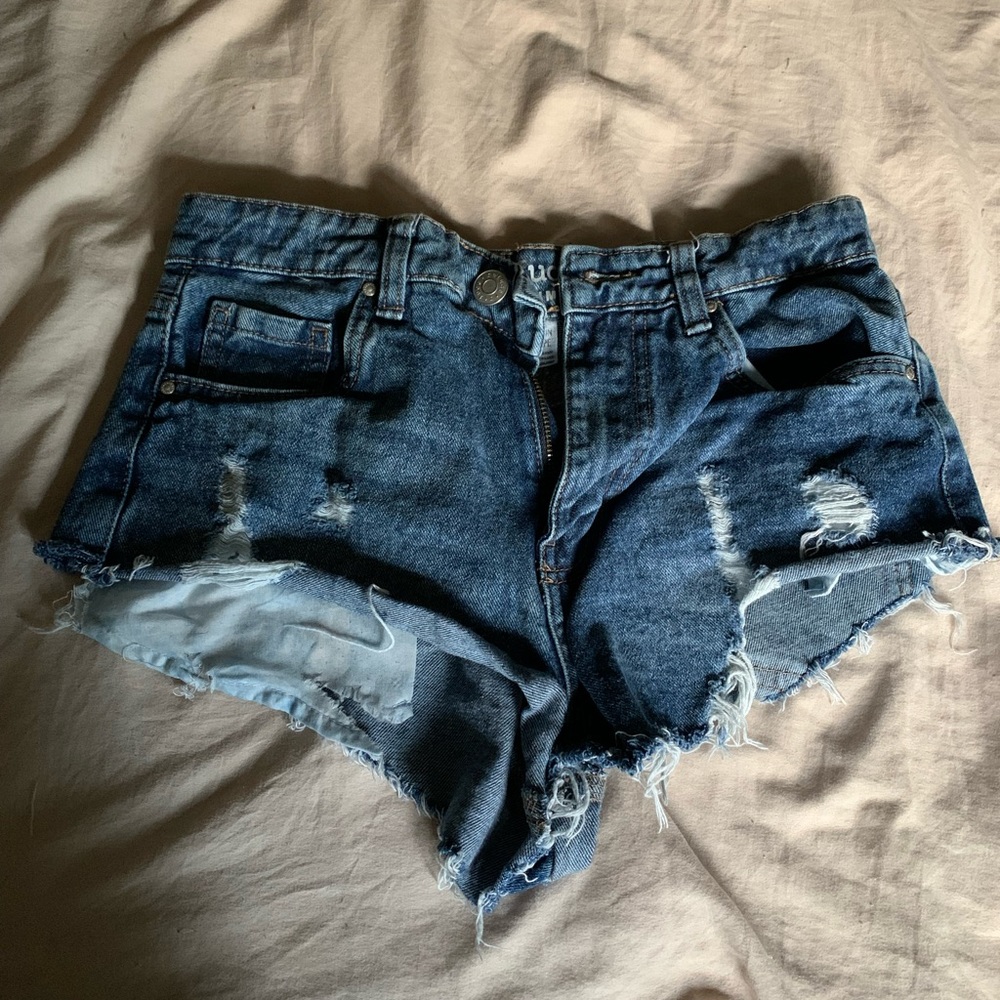 Distressed Short Shorts - Picture 3 of 4